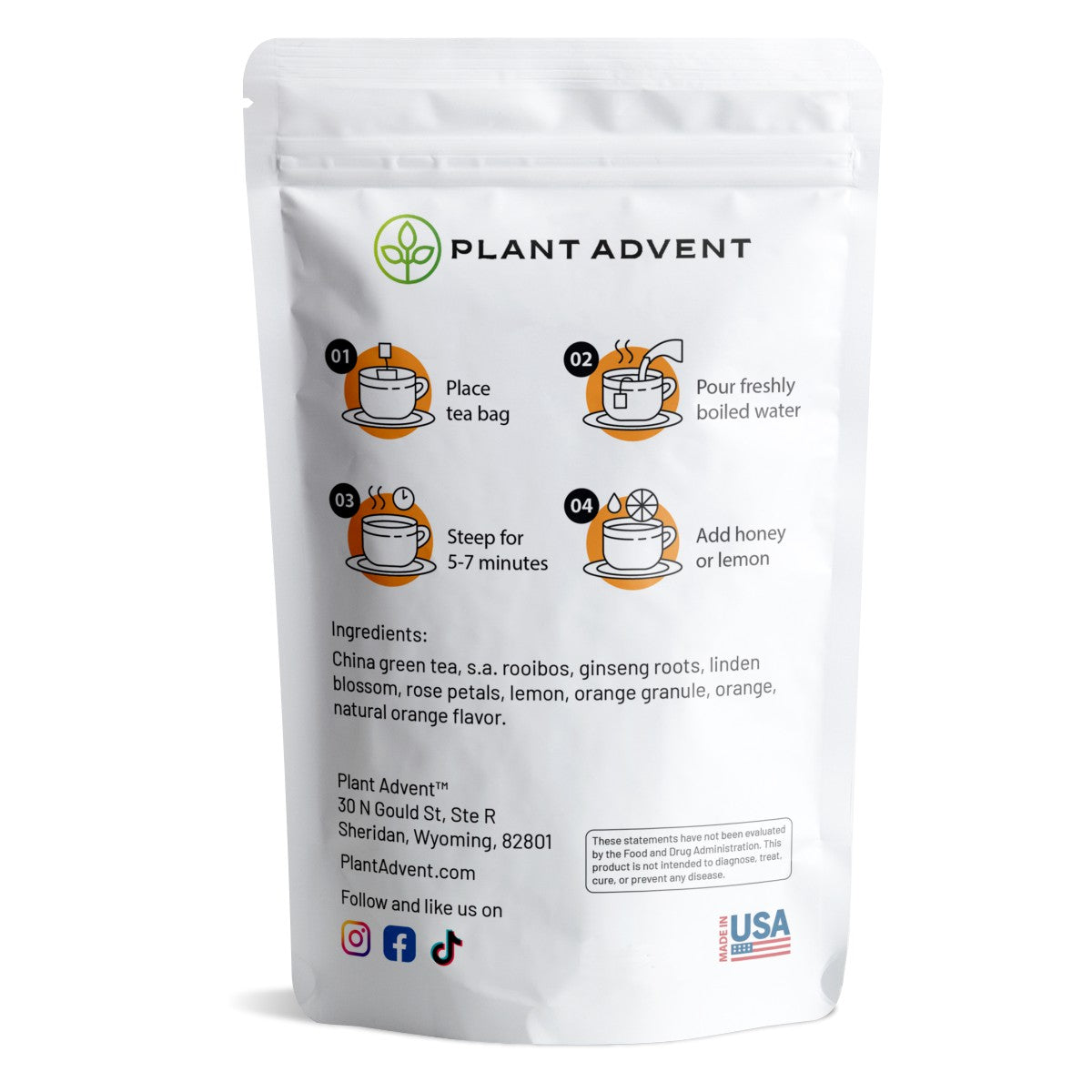 Partner Co Slenderiiz + Plant Advent Morning Boost Tea (Included)