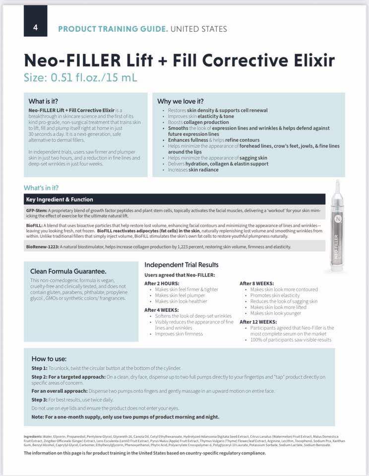 Neora Neo-FILLER | Lift + Fill Corrective Elixir
