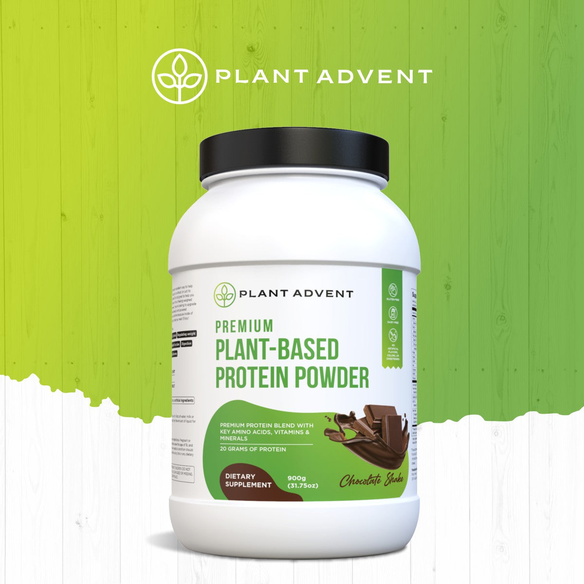 Premium Plant-Based Protein Powder (Chocolate Shake)