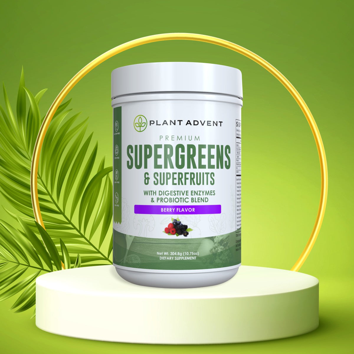 Premium Supergreens and Superfruits (Berry)