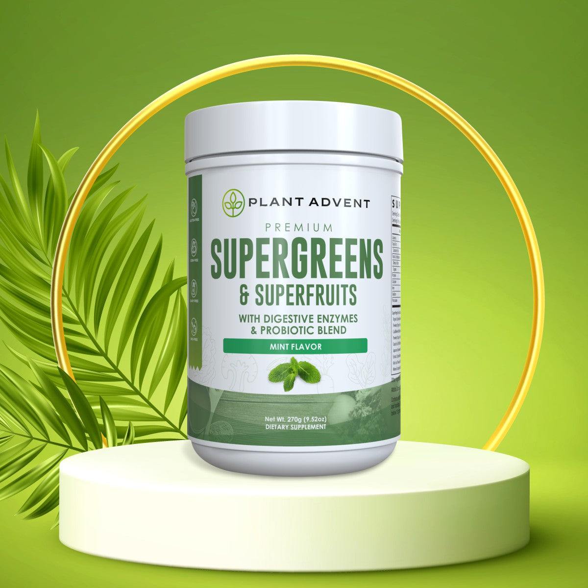 Premium Supergreens and Superfruits (Mint)
